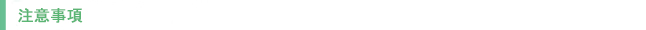 注意事項